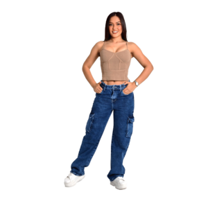 JEAN CARGO AZUL OSCURO