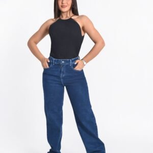 jean wide leg azul oscuro